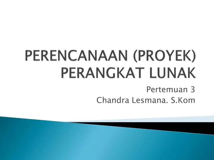 perencanaan proyek perangkat lunak