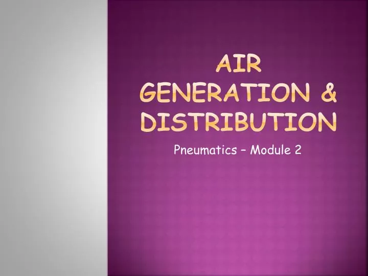 air generation distribution