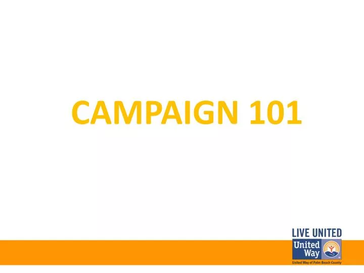 campaign 101