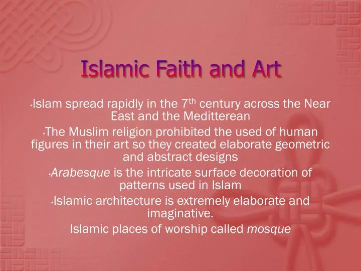 islamic faith and art