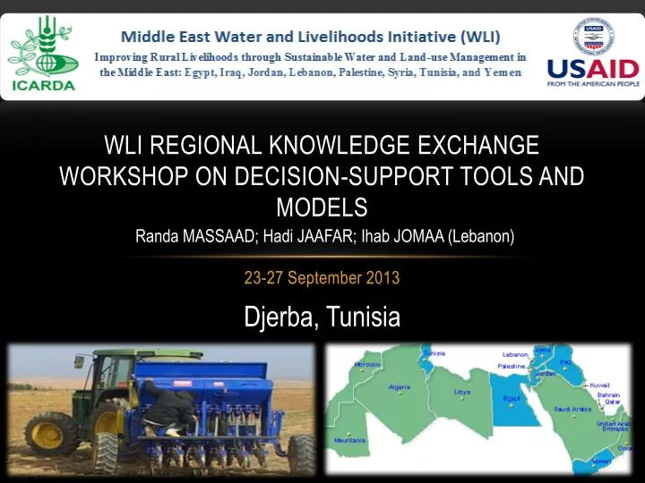 wli regional knowledge exchange workshop on decision support tools and models