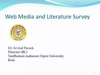 Web Media and Literature Survey