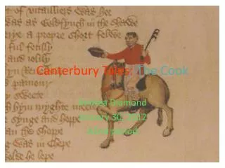 Canterbury Tales: The Cook