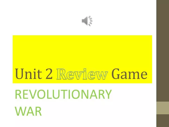 unit 2 review game