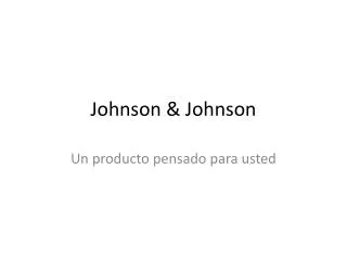 johnson johnson