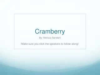 Cramberry