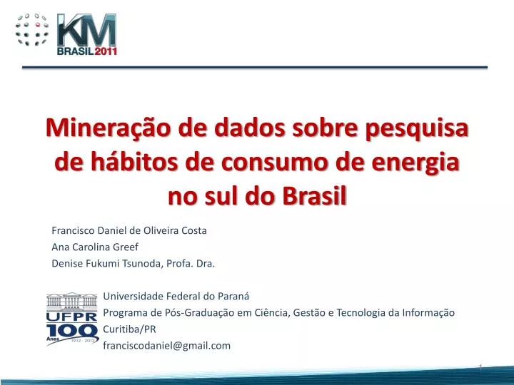 minera o de dados sobre pesquisa de h bitos de consumo de energia no sul do brasil
