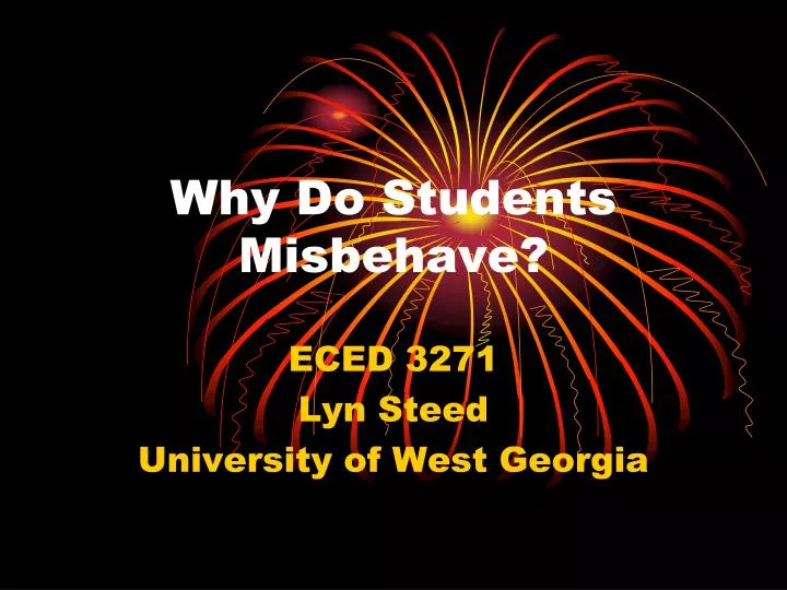 why do students misbehave
