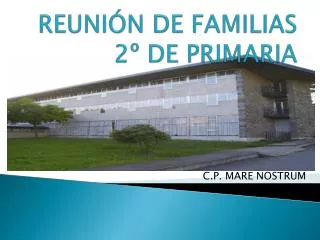 reuni n de familias 2 de primaria