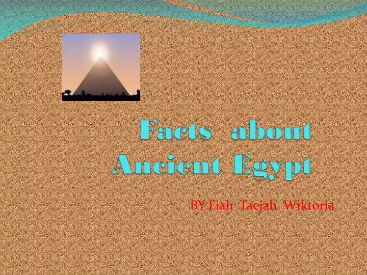 facts about ancient egypt