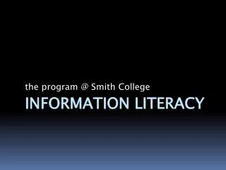 Information Literacy