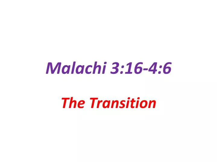 malachi 3 16 4 6