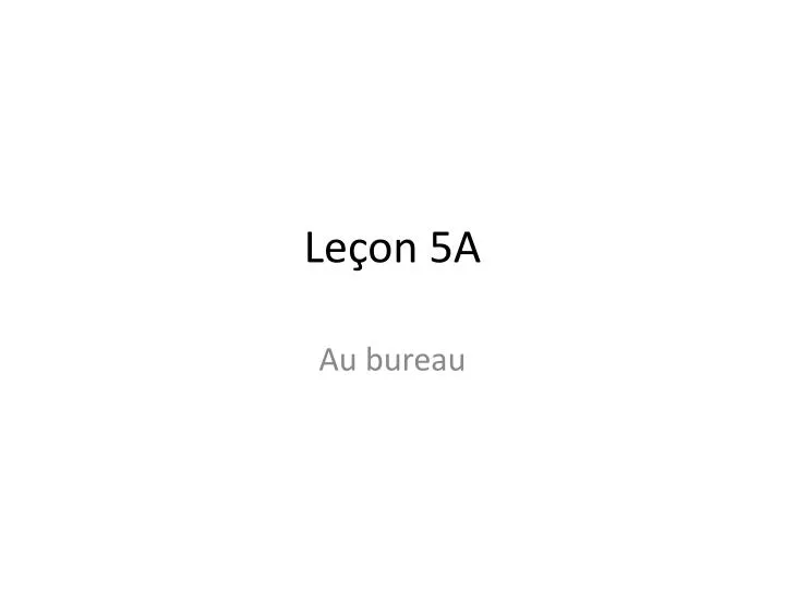 le on 5a