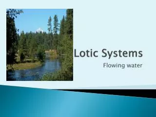 Lotic Systems
