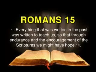 ROMANS 15