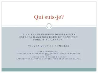qui suis je