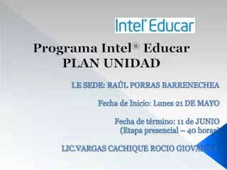 programa intel educar plan unidad