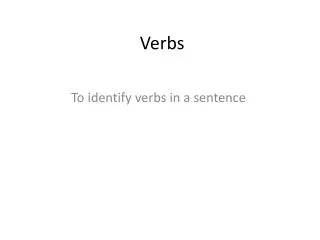 verbs
