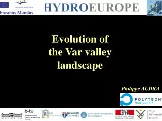 Evolution of the Var valley landscape