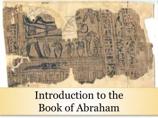 Introduction to the Book of Abraham