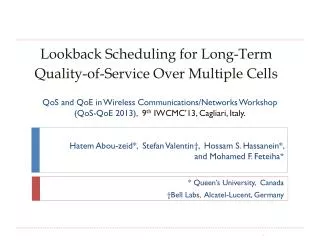 Lookback Scheduling for Long-Term Quality-of-Service Over Multiple Cells