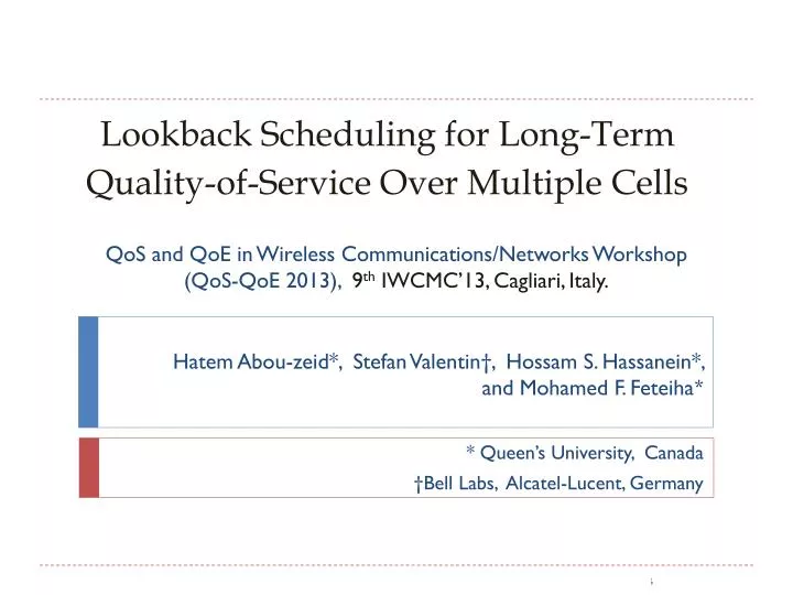 lookback scheduling for long term quality of service over multiple cells