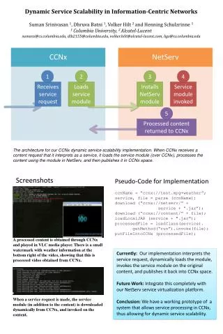 Dynamic Service Scalability in Information-Centric Networks