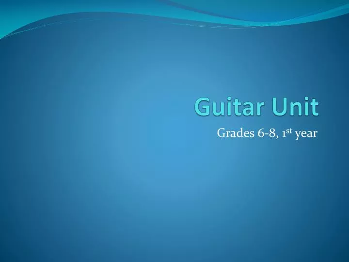 guitar unit