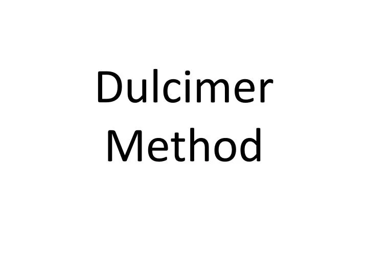 dulcimer method