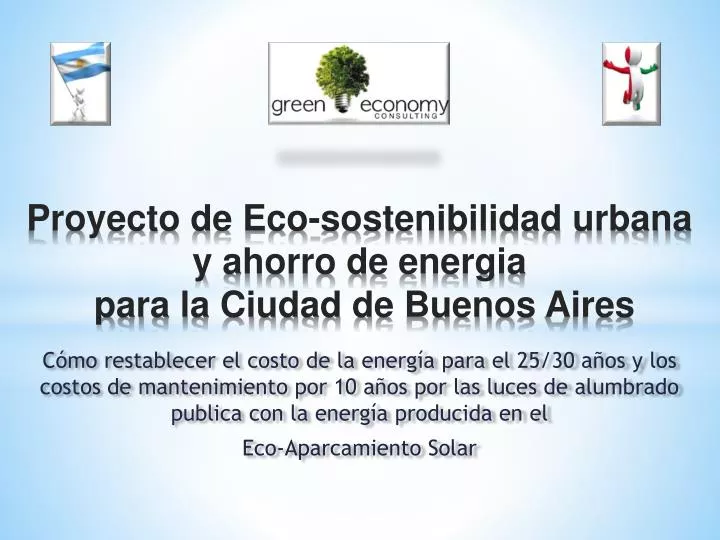 proyecto de eco sostenibilidad urbana y ahorro de energia para la ciudad de buenos aires