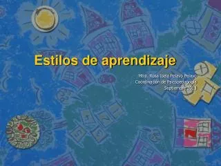 estilos de aprendizaje
