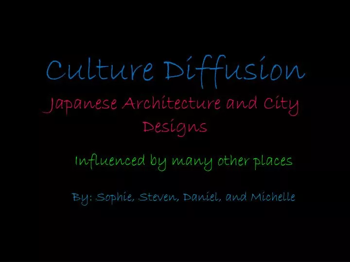 culture diffusion japanese architecture and city designs
