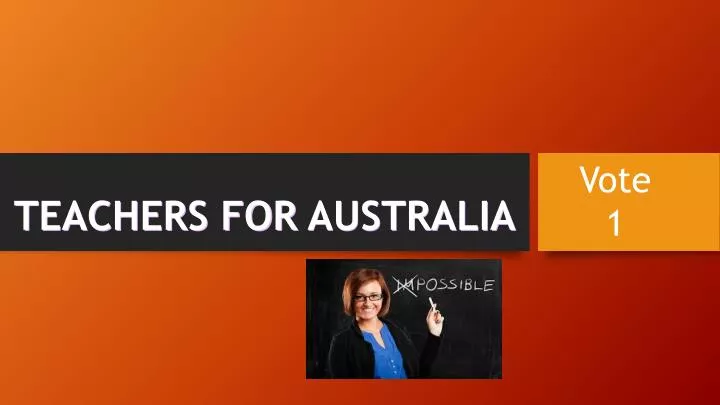 teachers for australia