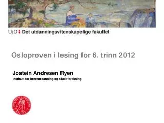 oslopr ven i lesing for 6 trinn 2012