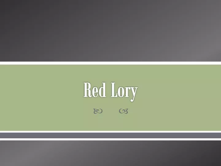 red lory