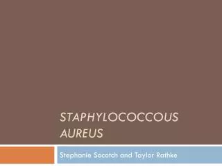 Staphylococcous Aureus
