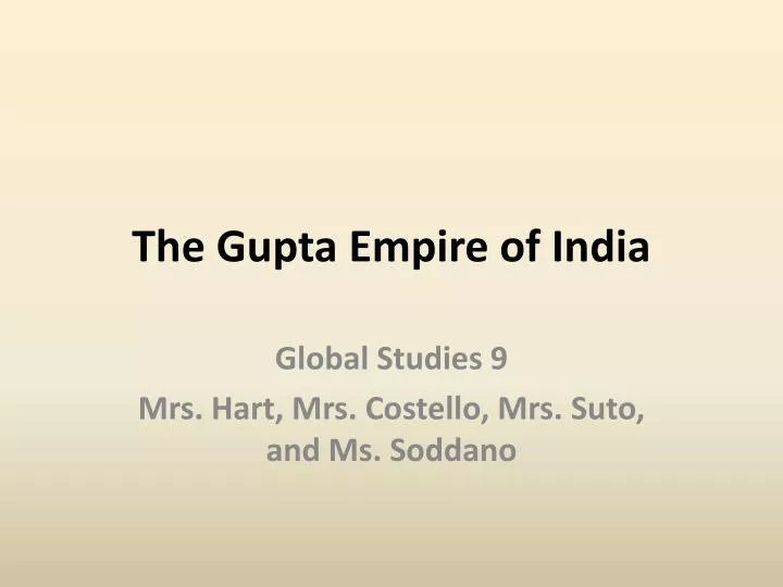 the gupta empire of india
