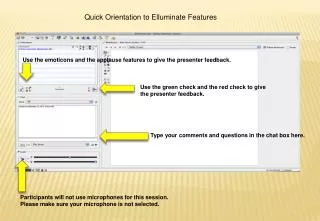 Quick Orientation to Elluminate Features