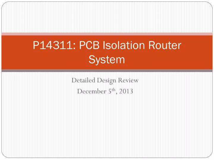 p14311 pcb isolation router system