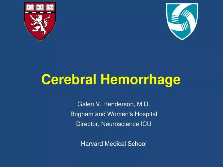 cerebral hemorrhage