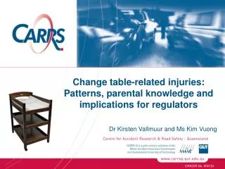 Change table-related injuries: Patterns, parental knowledge and implications for regulators