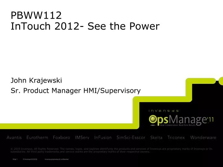 pbww112 intouch 2012 see the power