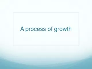 A process of growth
