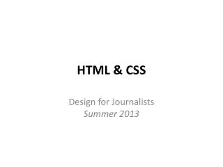 html css