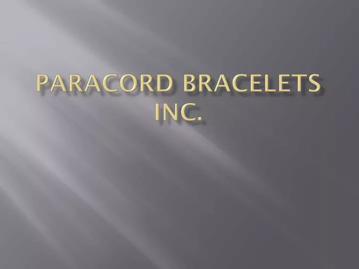 paracord bracelets inc
