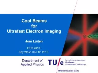 Cool Beams for Ultrafast Electron Imaging