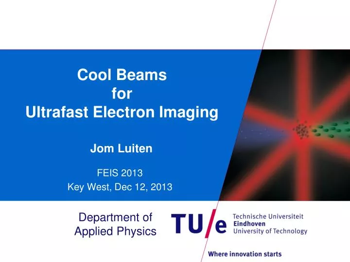 cool beams for ultrafast electron imaging