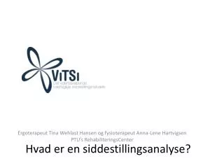 hvad er en siddestillingsanalyse
