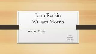john ruskin william morris