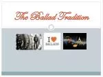 The Ballad Tradition - slide 1